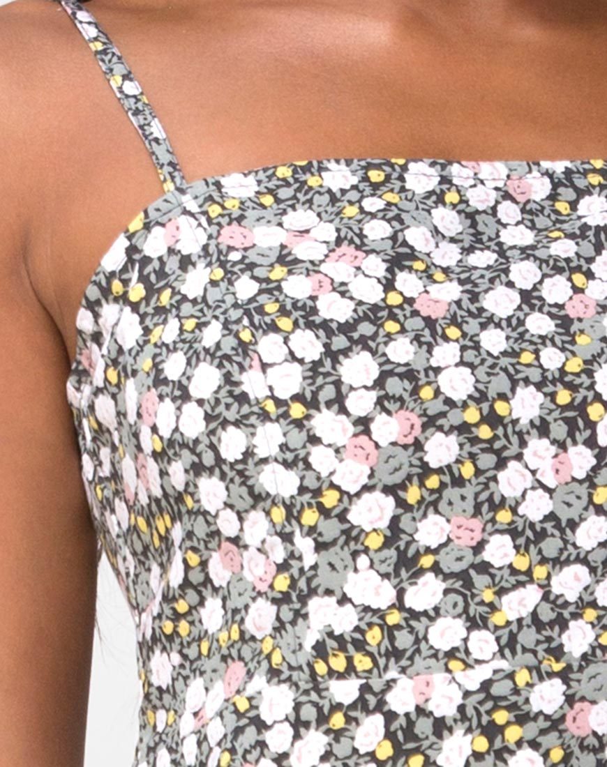 Image de Kaoya Midi Dress in Floral Field Olive