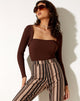 Image de Gya Longsleeve Top in Knit Chocolate