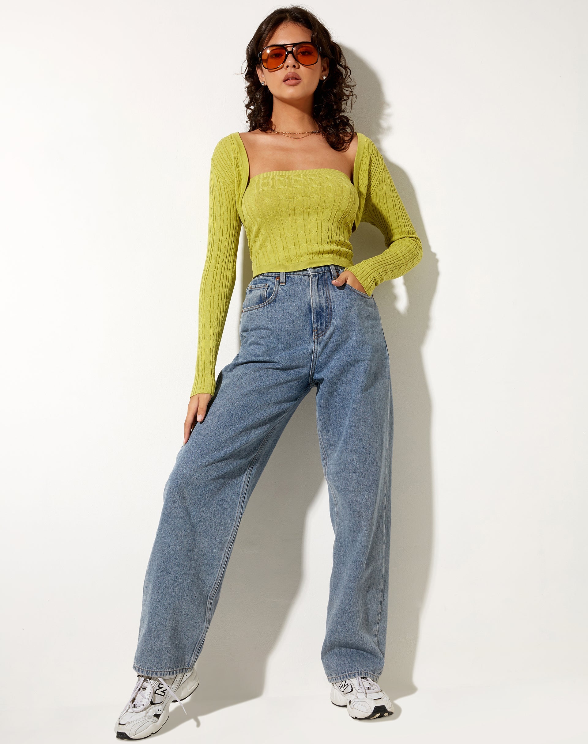 Image de Gya Long Sleeve Top in Knit Olive