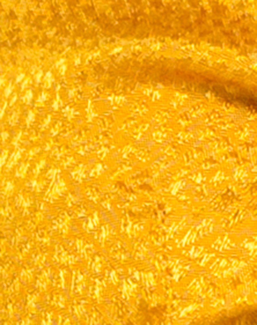 Image de la bralette Kasen en satin moutarde