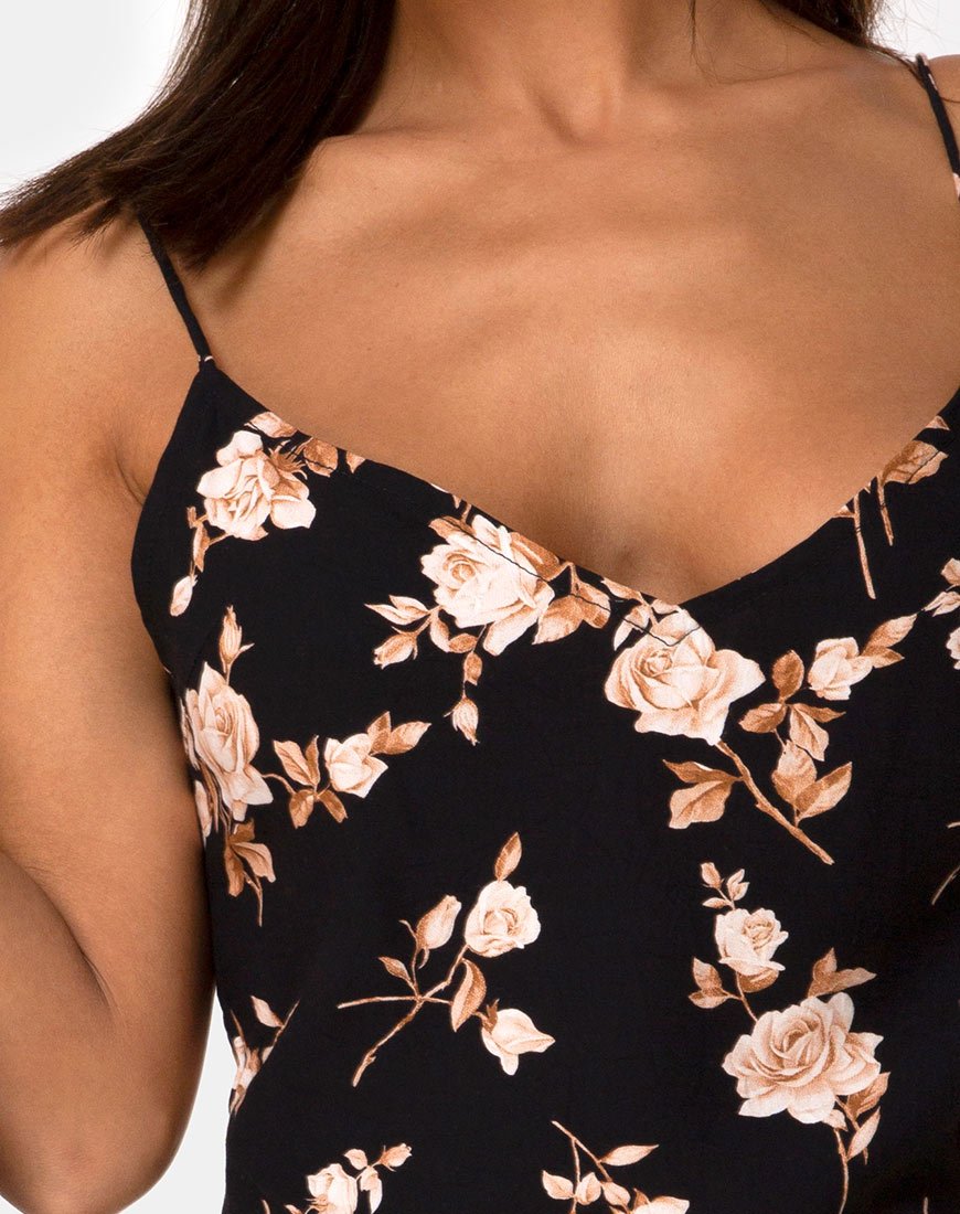 Image of Katya Slip Dress in Peach Rose