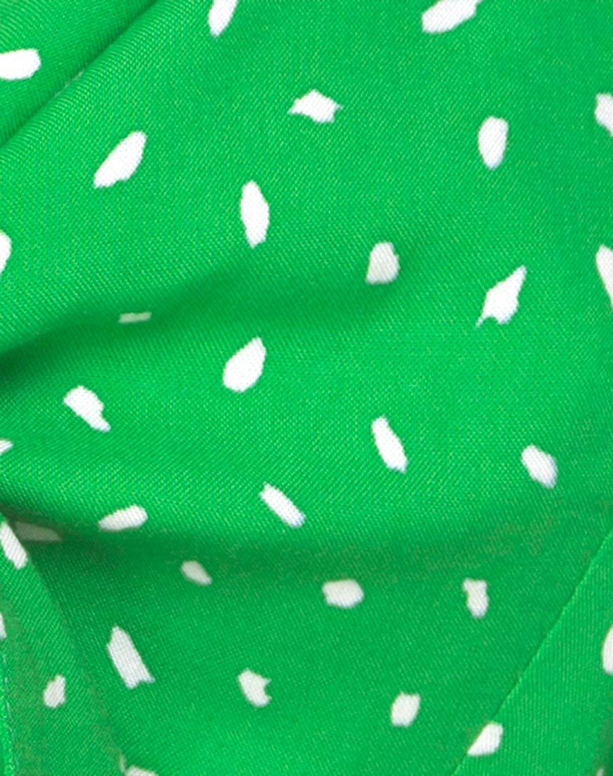 Image de Kavon Crop Top in Green Diana Dot