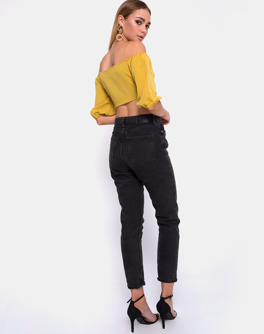 Image de Kavon Crop Top in Mustard