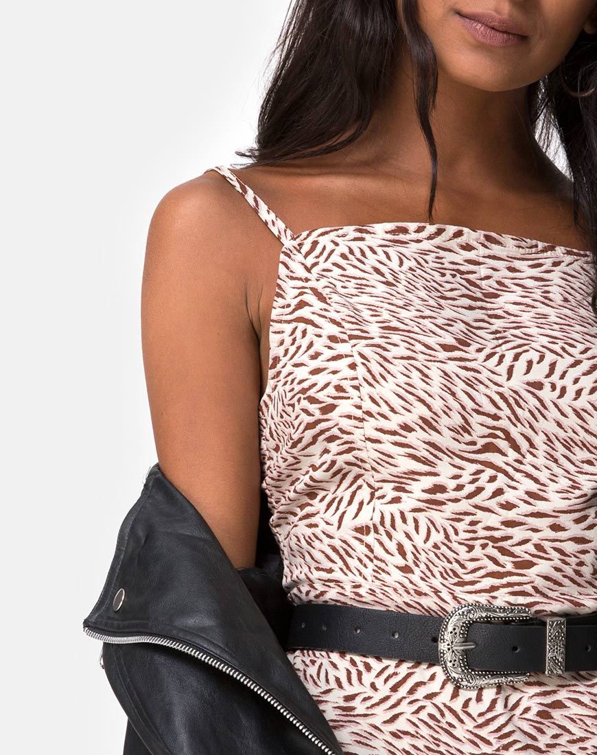 Image de la mini robe Kayla en Safari Taupe