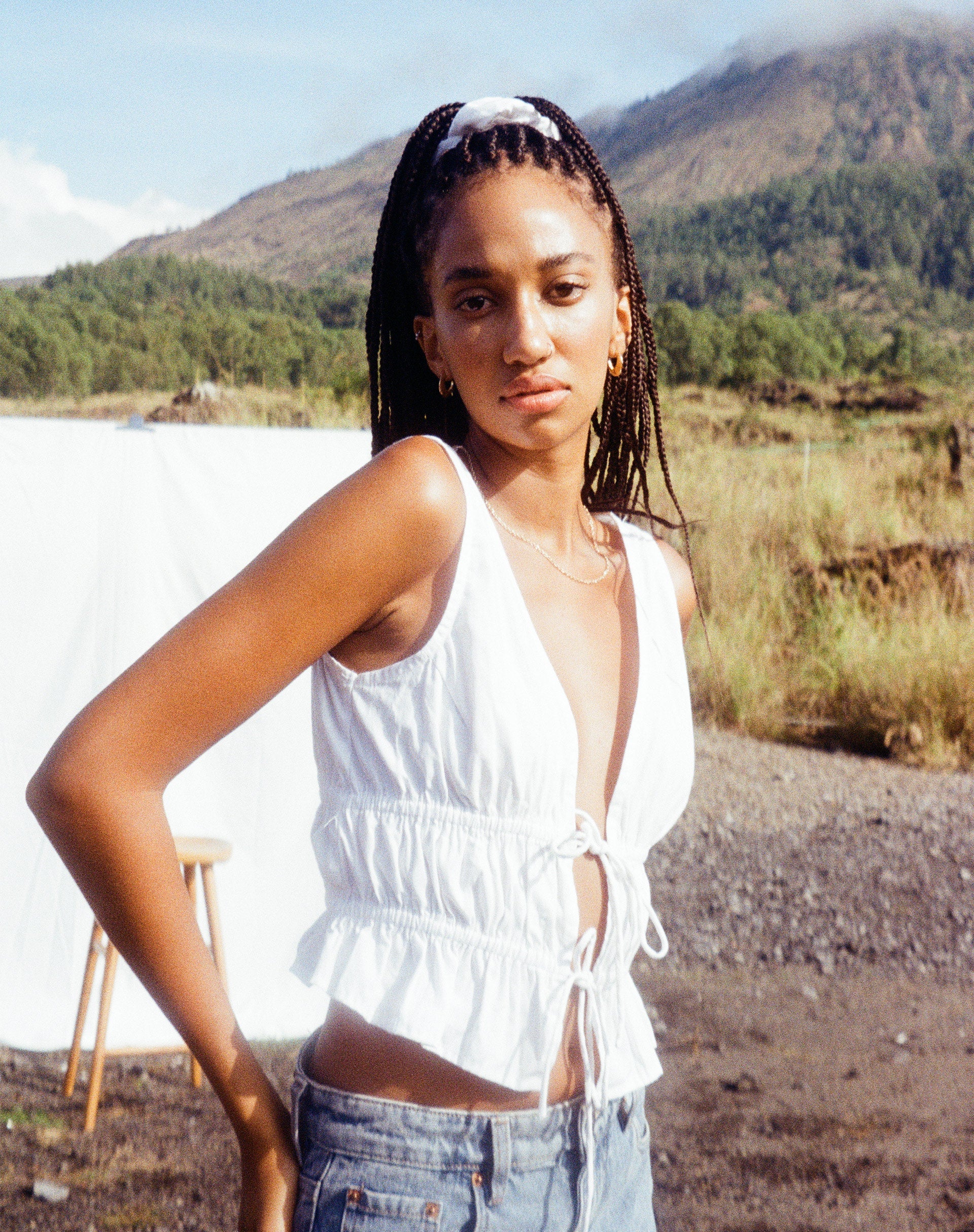 image de Kayson Crop Top in White