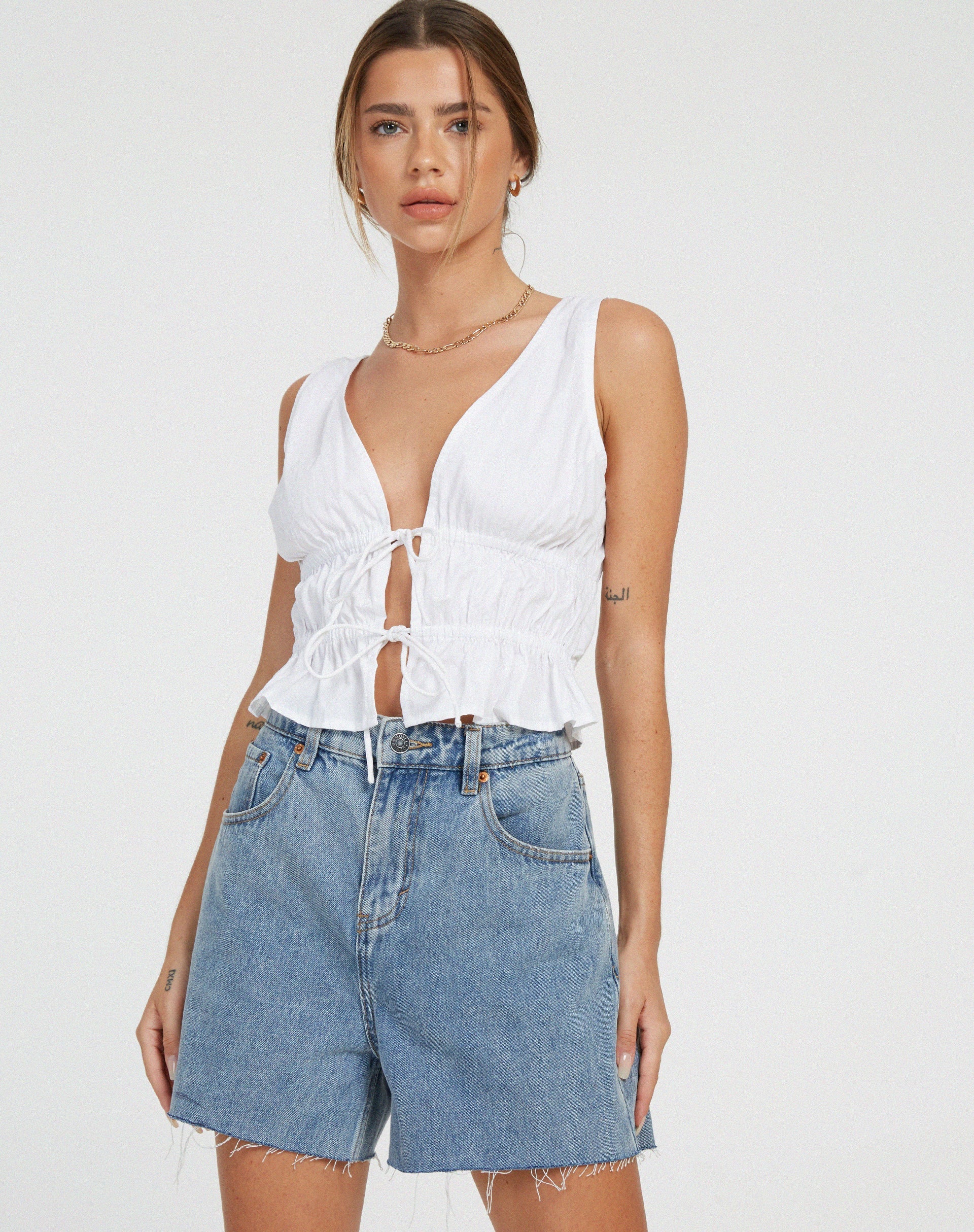 image de Kayson Crop Top in White