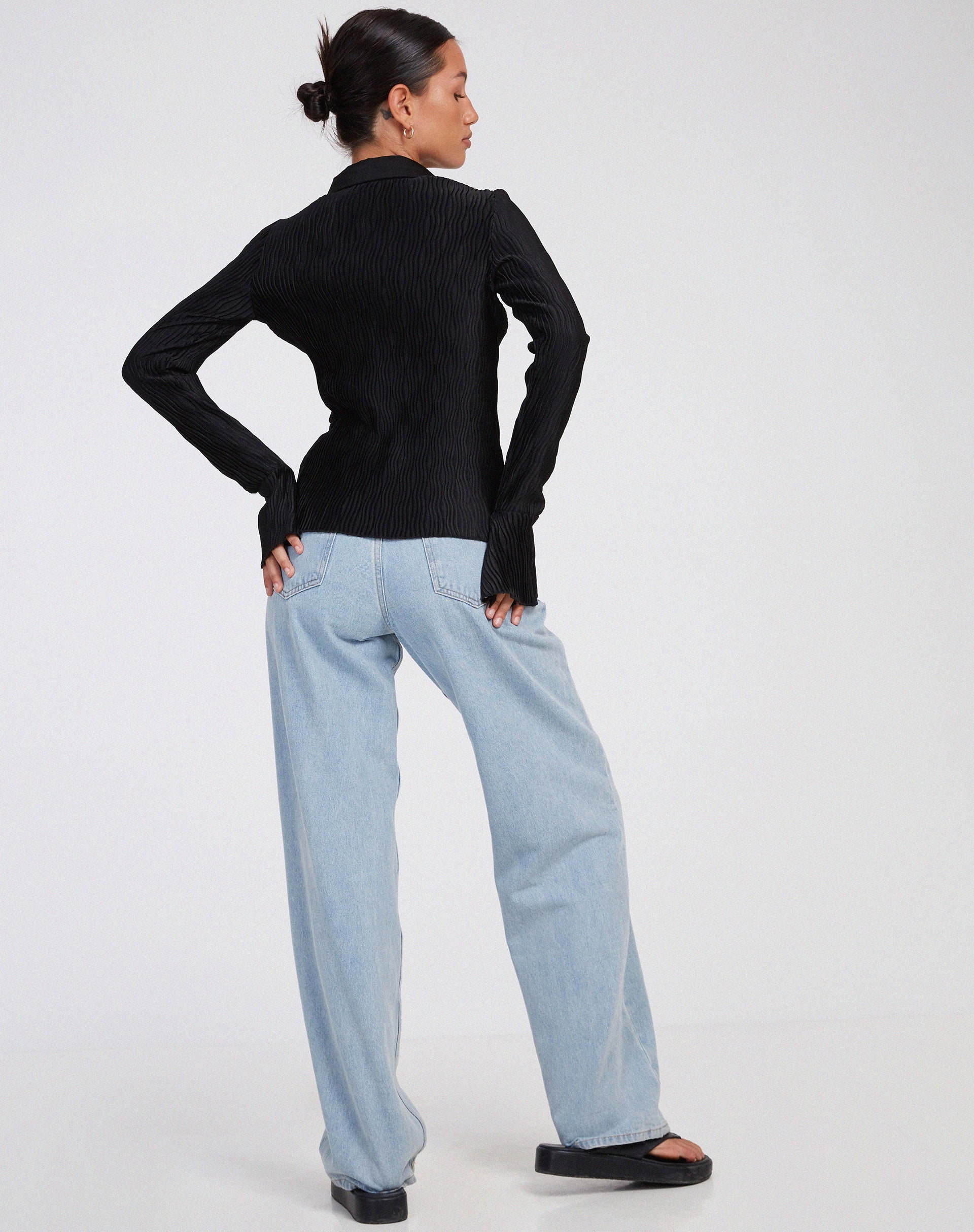 image de Keani Shirt in Crinkle Black