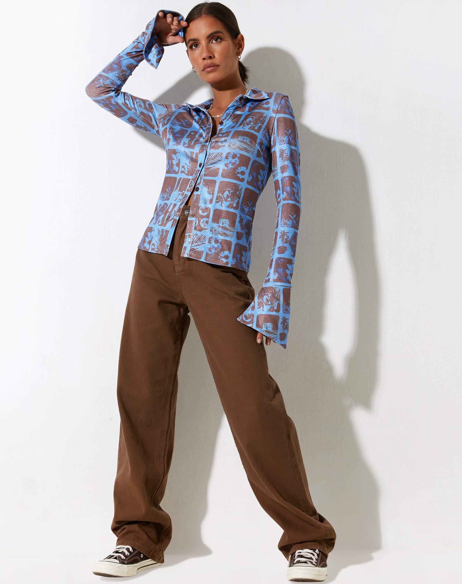 Image de la chemise Keani en bleu photographique