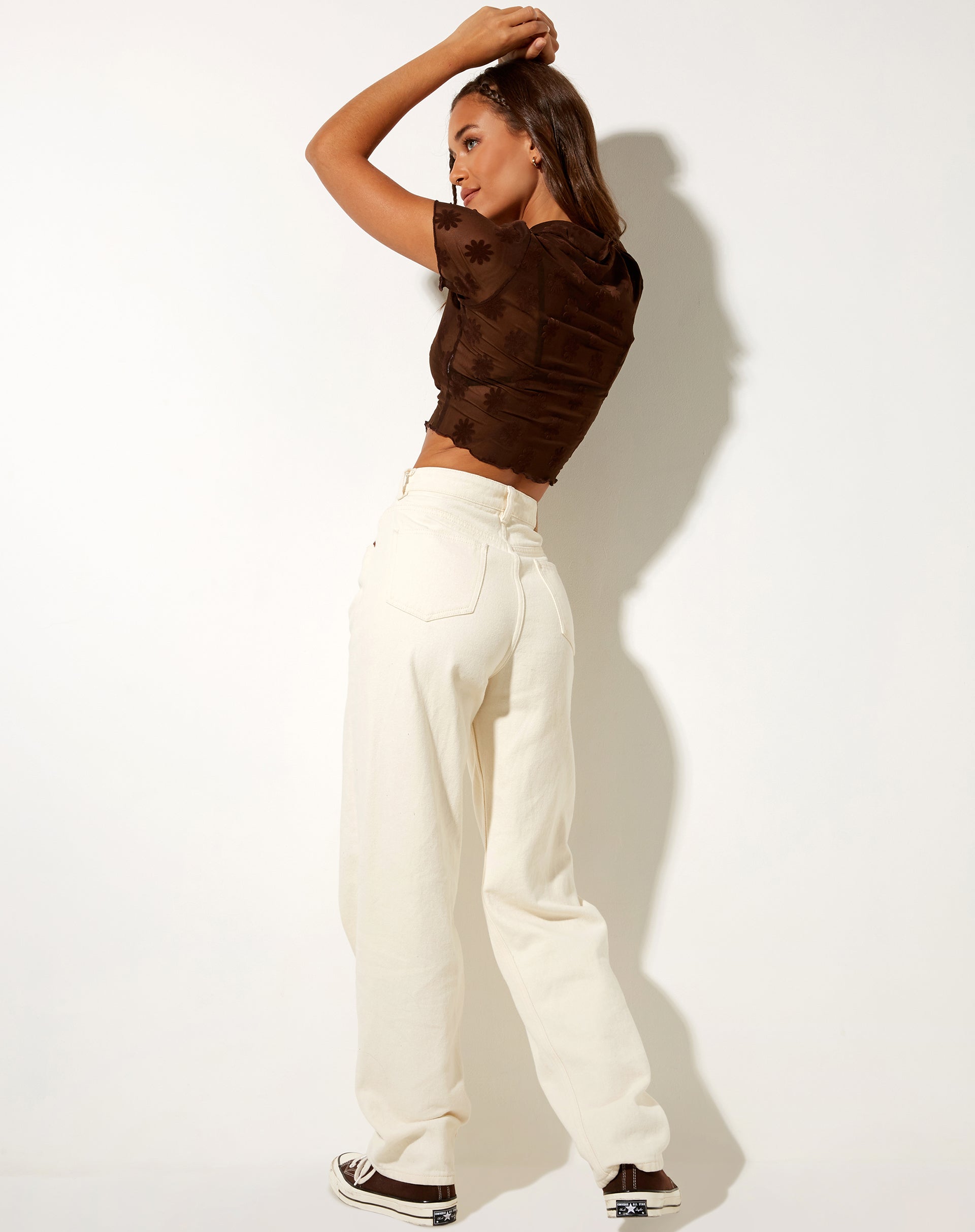 Image de la chemise Kella en flocon marron Daisy
