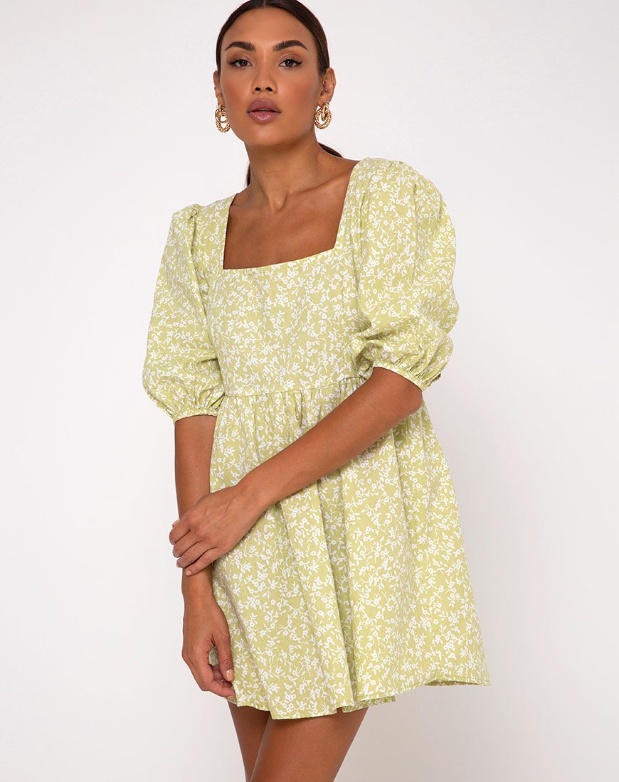 Robe patineuse Kezie, Botanic Mint Foam