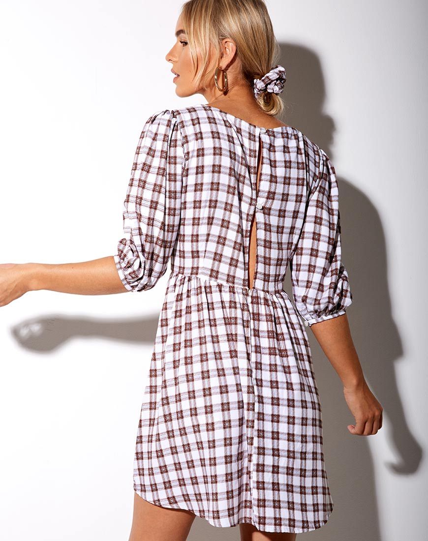 Image de Kezie Dress in Checkmate Brown