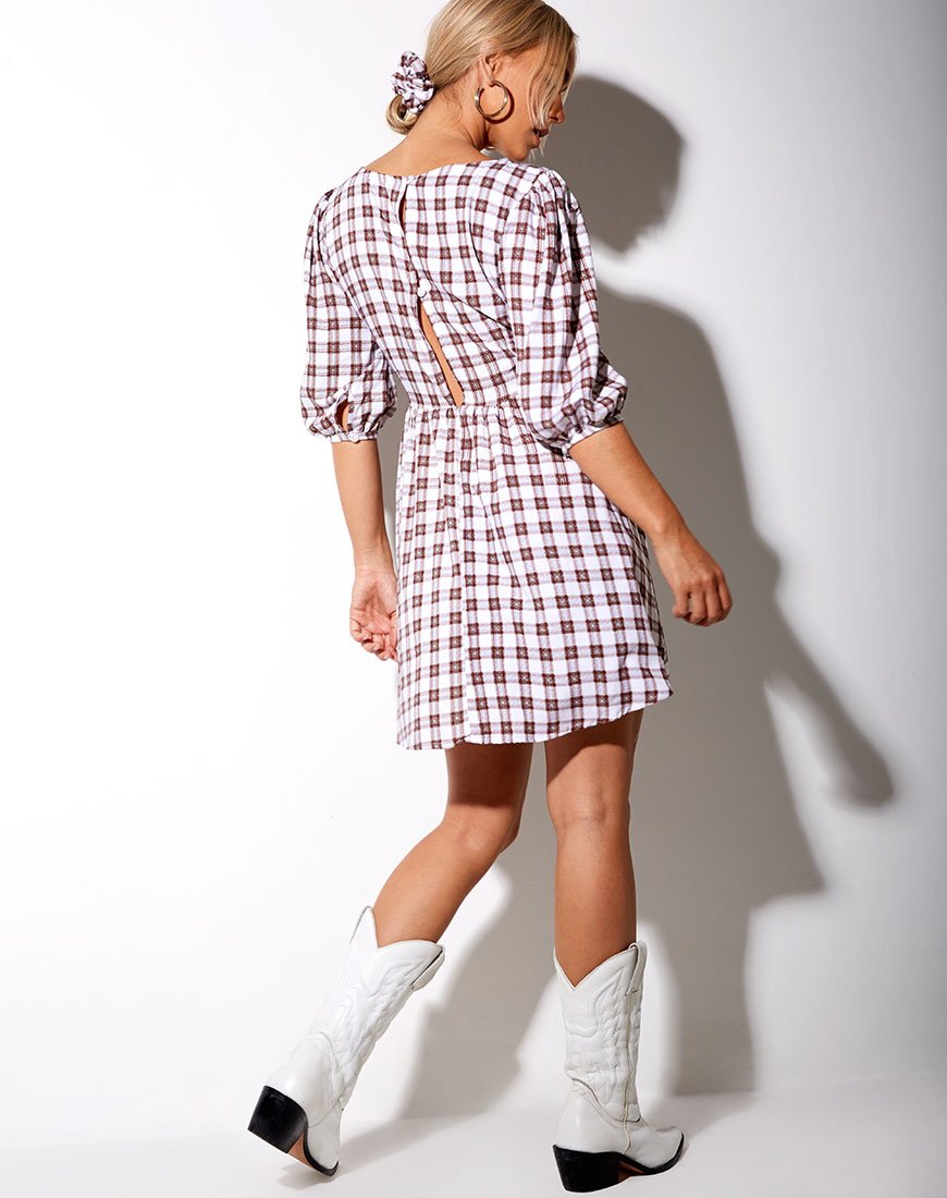 Image de Kezie Dress in Checkmate Brown