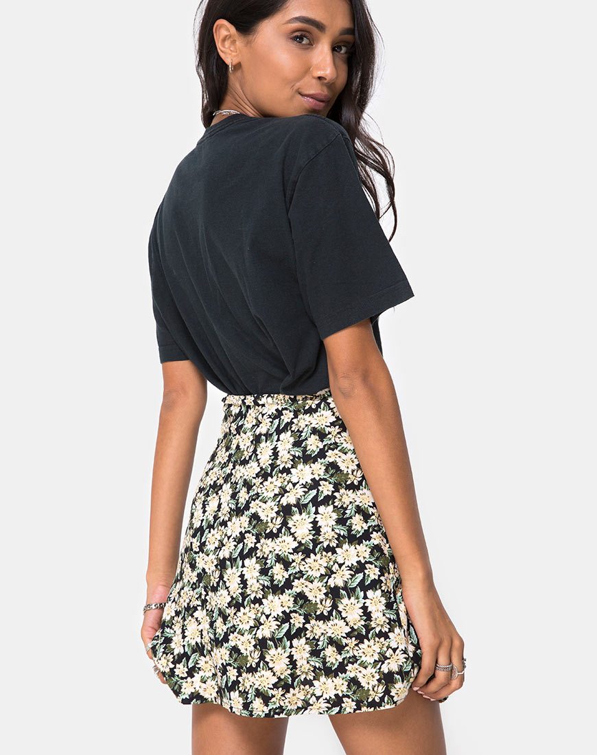 Jupe patineuse Khabel, aster noir