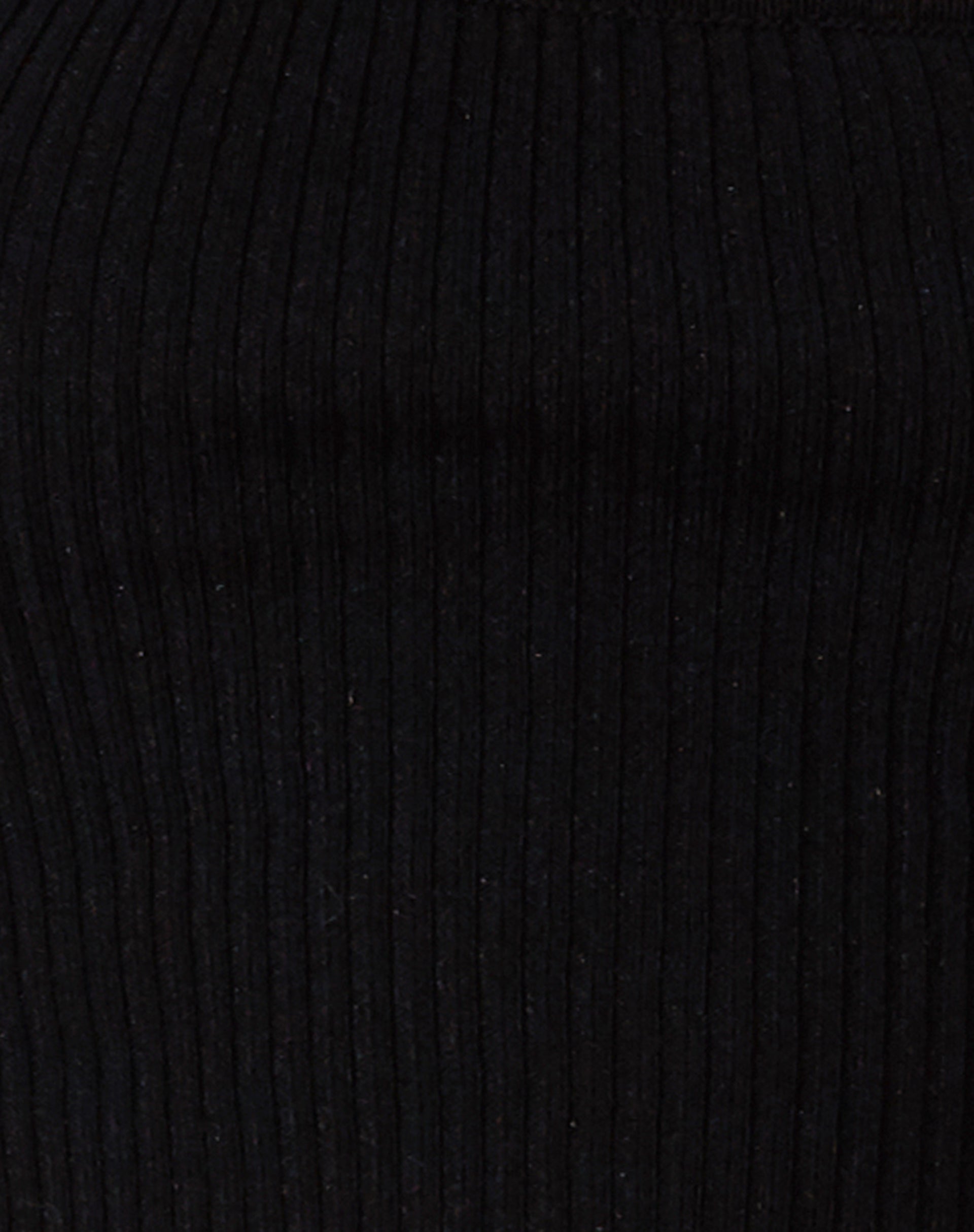 Image de Tronis Crop Top in Rib Black