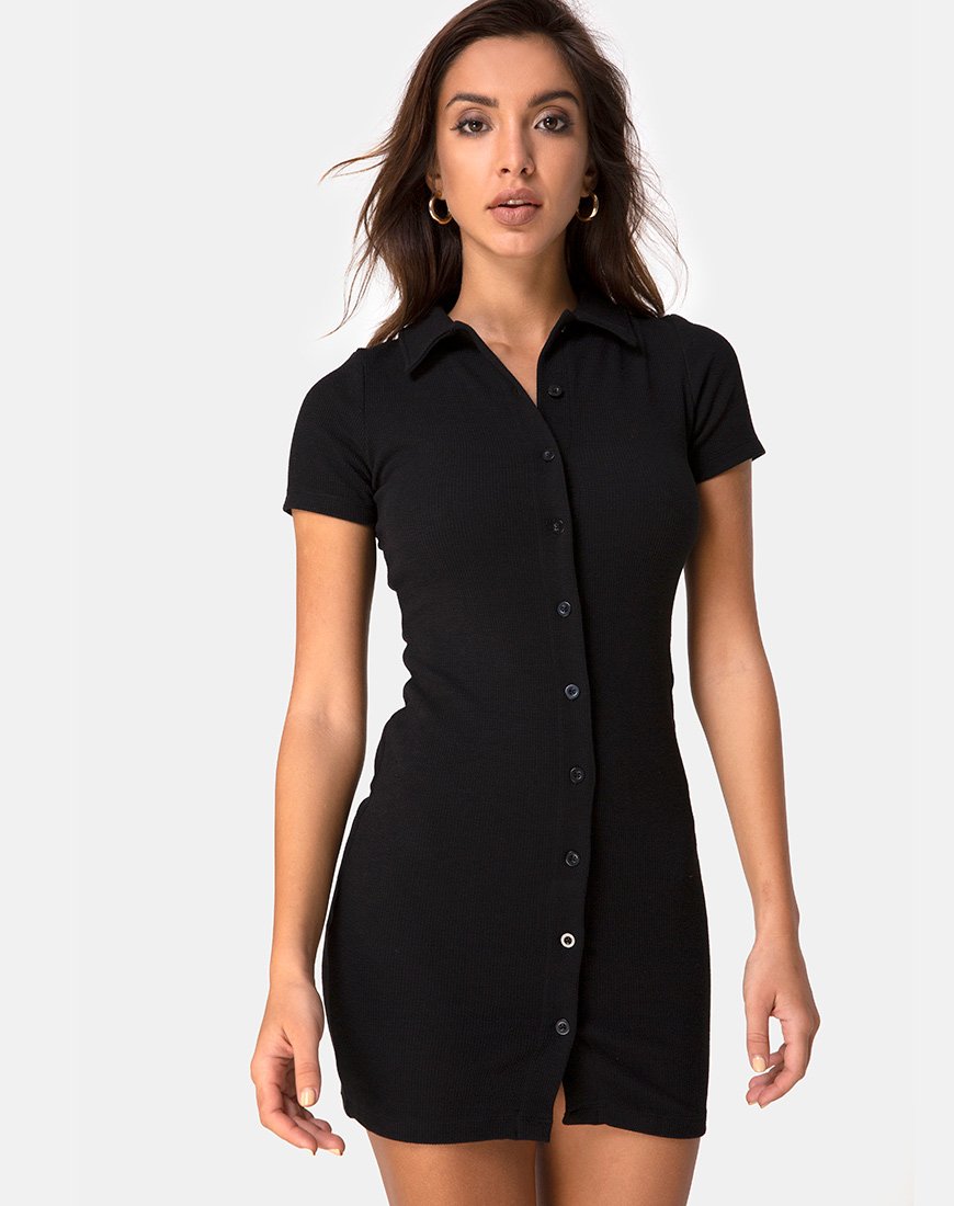 Robe Kia en côtes noires