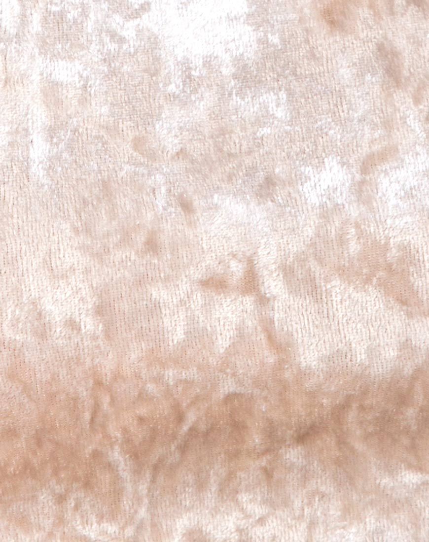 Image de Kim Top en Crushed Velvet Cream
