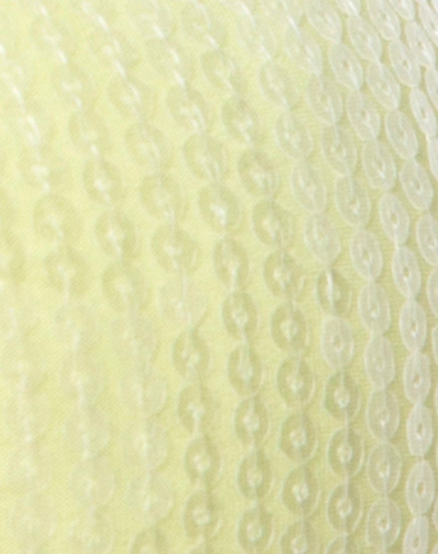 Image of Kim Crop Top in Pistachio with Clear Sequin