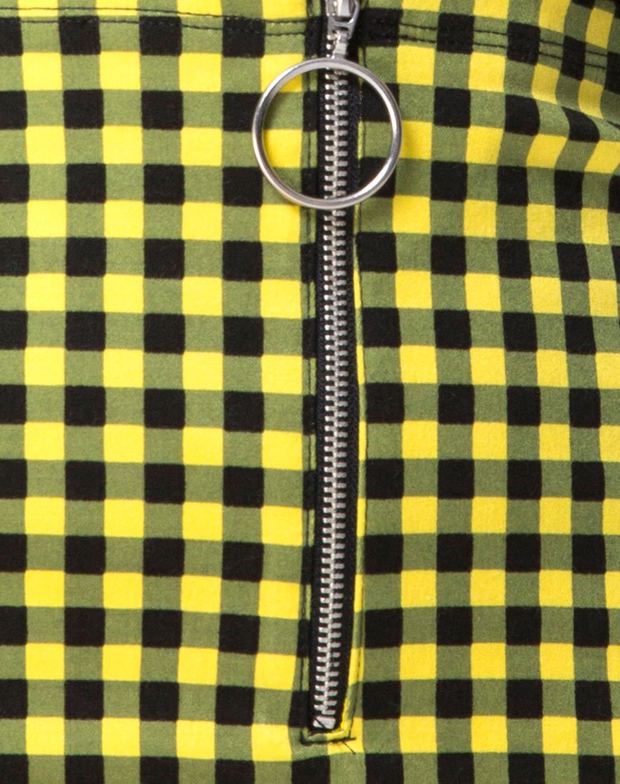 Image of Kimber Bodycon Skirt in Medium Gingham Yellow
