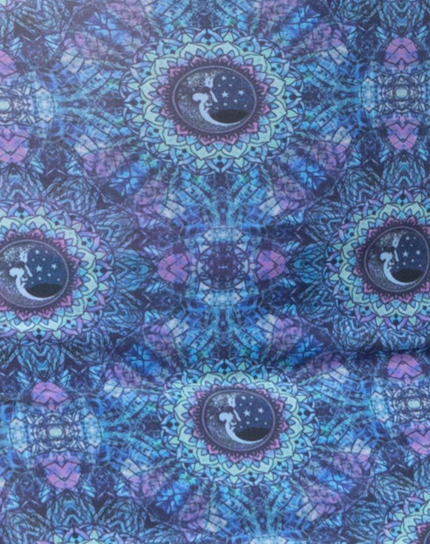 Image de la mini-jupe Kimmy en imprimé numérique New Mandala