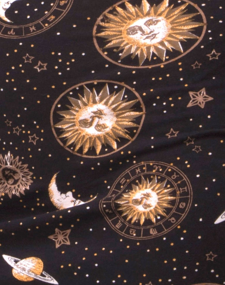 Image de Kimmy Bodycon Skirt in Solar System Black