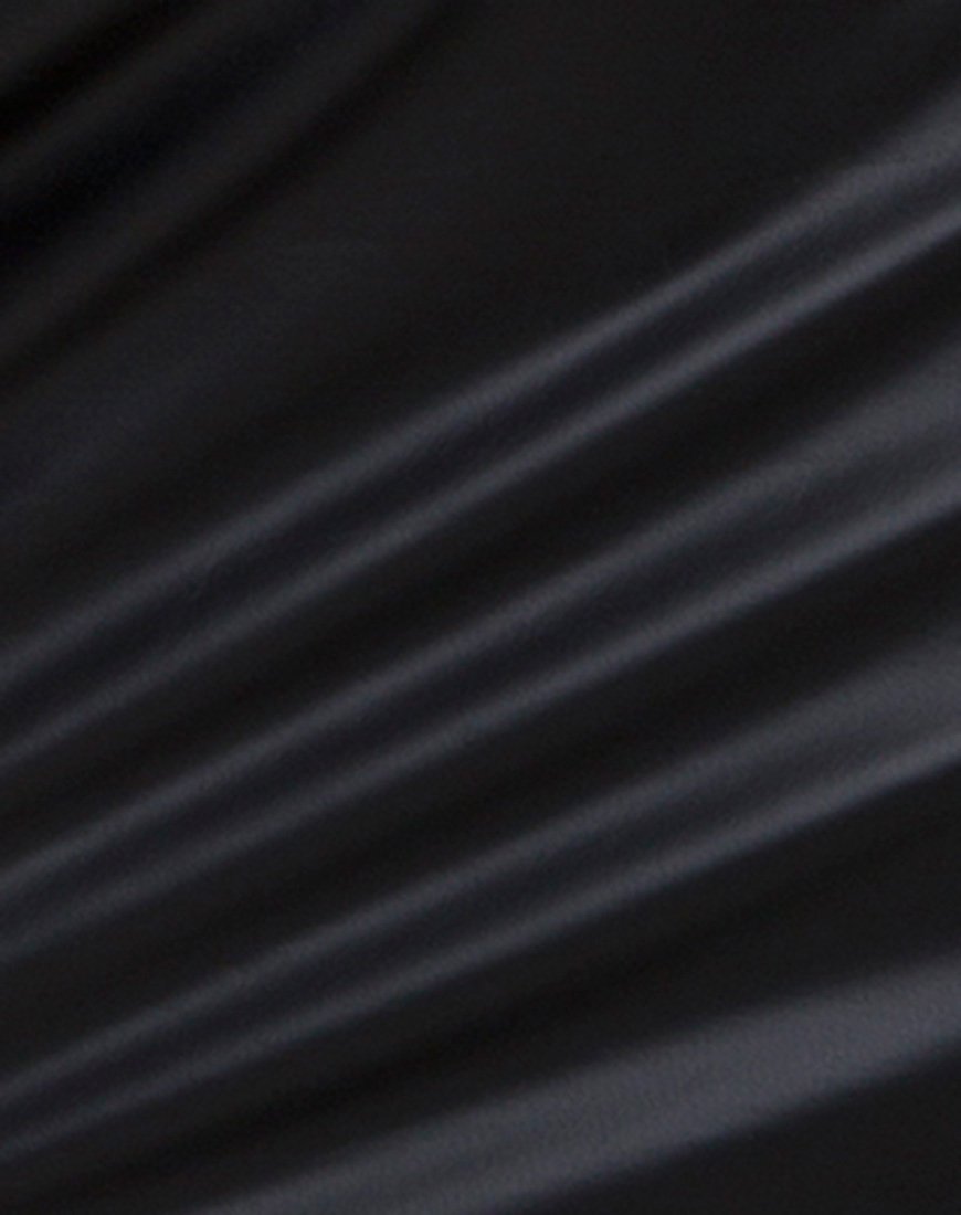 Image of Kimmy Bodycon Skirt in Pu Matte Black