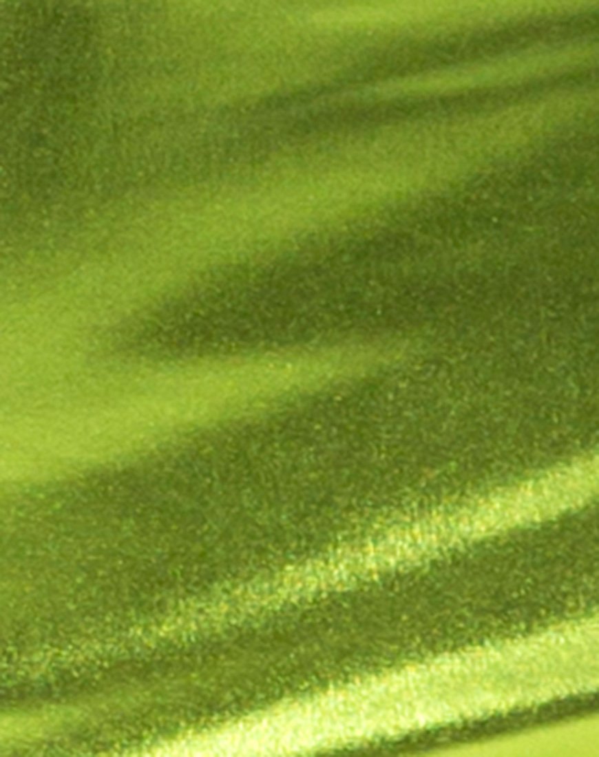 Image de la jupe Kimmy en vert métallique