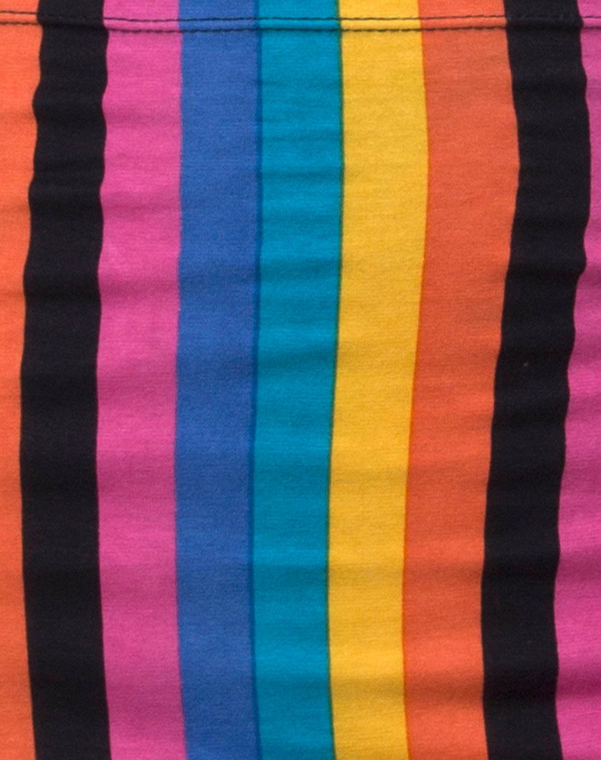 Image of Kimmy Bodycon Skirt in New Vertical Mixed Stripe