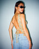 Image de MOTEL X JACQUIE Kinda Crop Top in Mix Space Dye Multi Colour