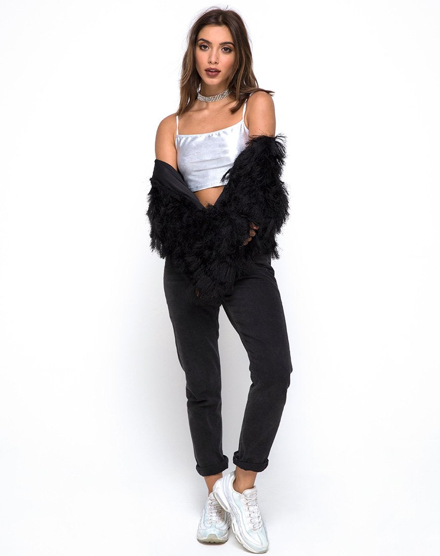 Image de Kini Crop Top en Spandex Silver
