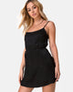 Image de la robe Kinley en satin Cheetah Black