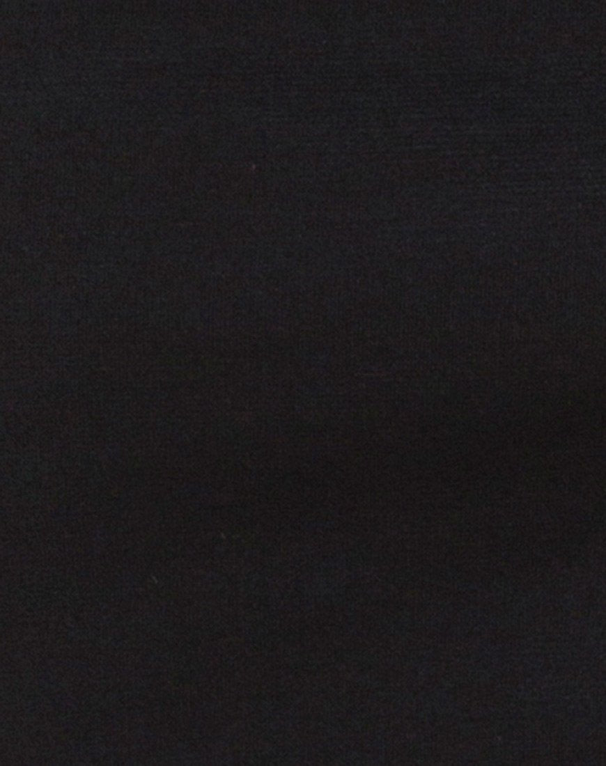 Image of Koenig Mini Dress in Black with Silver Chain
