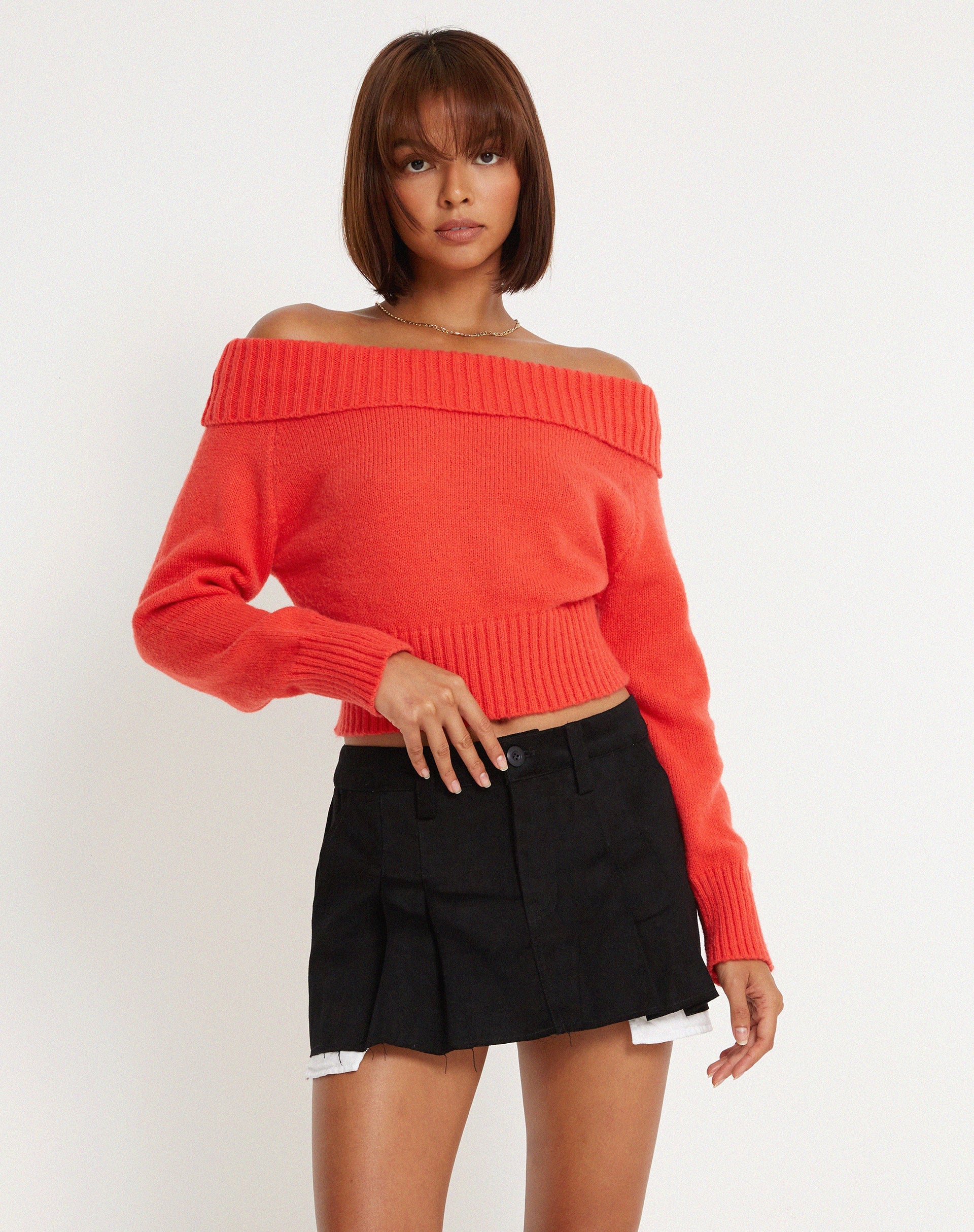 Image de Koriya Bardot Top in Red