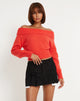 Image de Koriya Bardot Top in Red