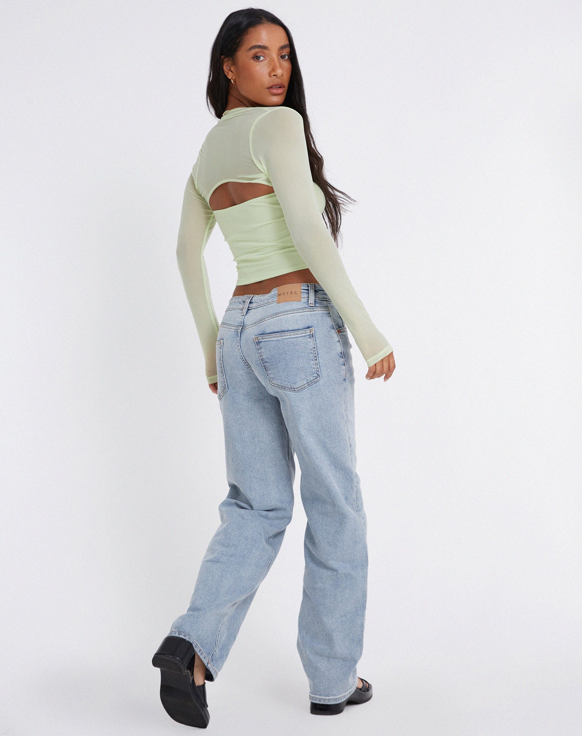 image de Kouna Crop Top in Shadow Lime
