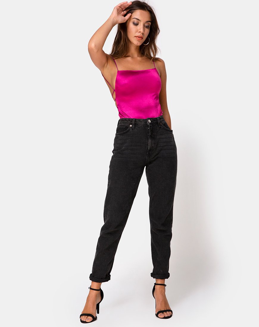 Image de Koza Bodice en satin Magenta