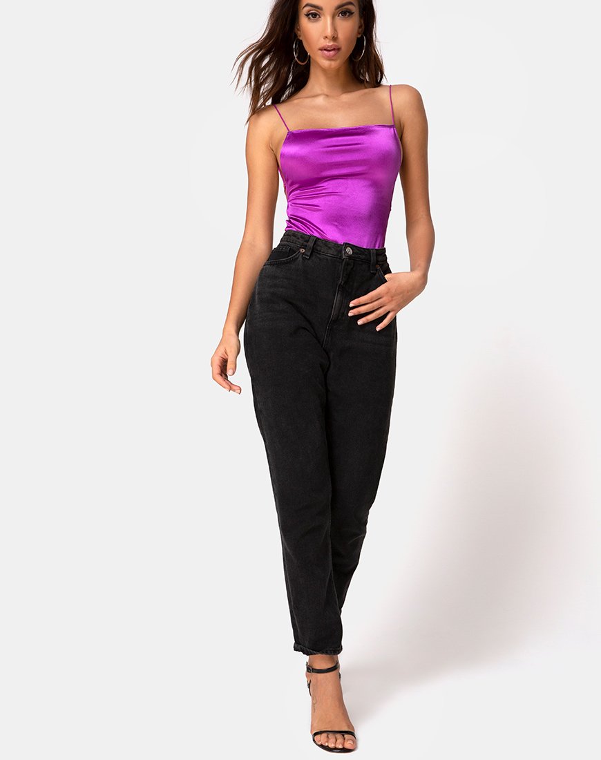 Image du corsage Koza en satin violet
