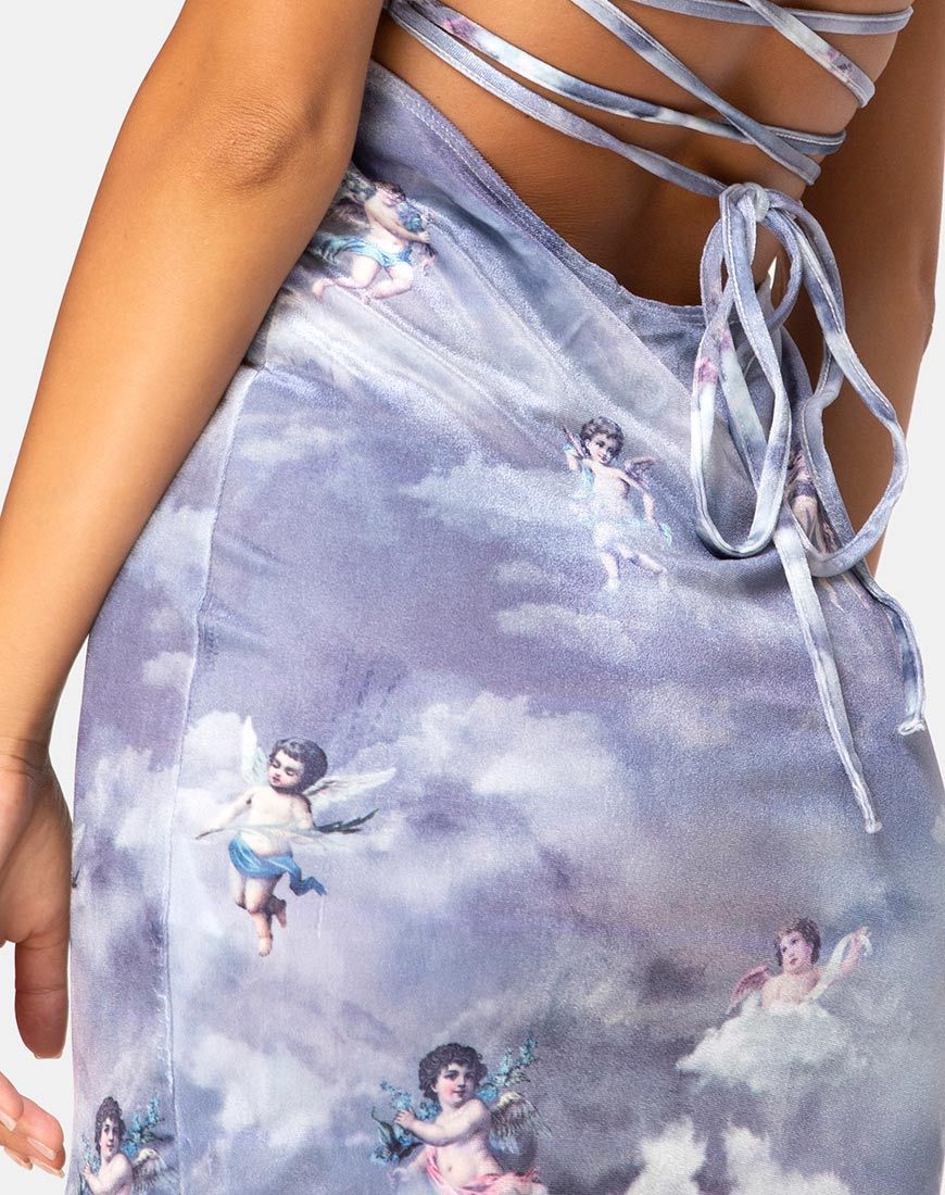 Image de la robe Kozue en velours Angel Grey