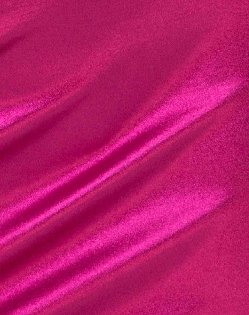 Image de la robe Kozue en satin Magenta