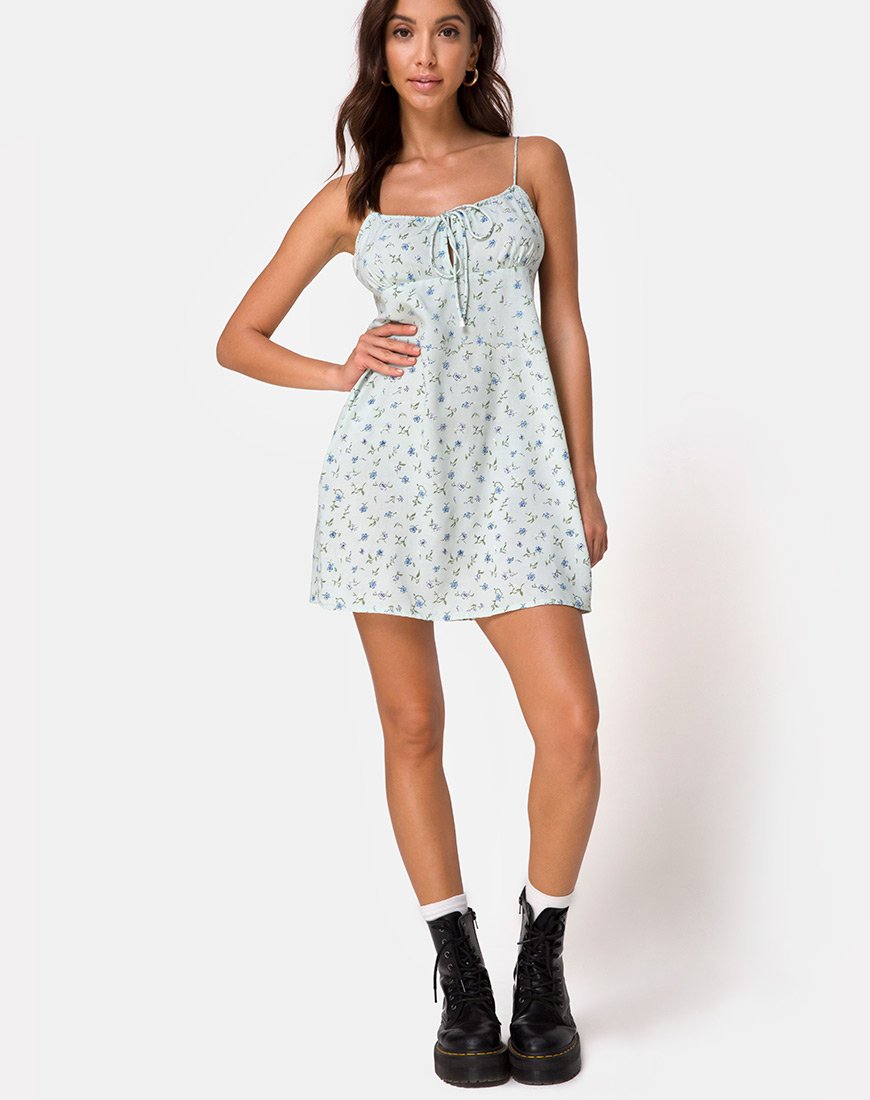 Image de la robe Kumala en vert pétale
