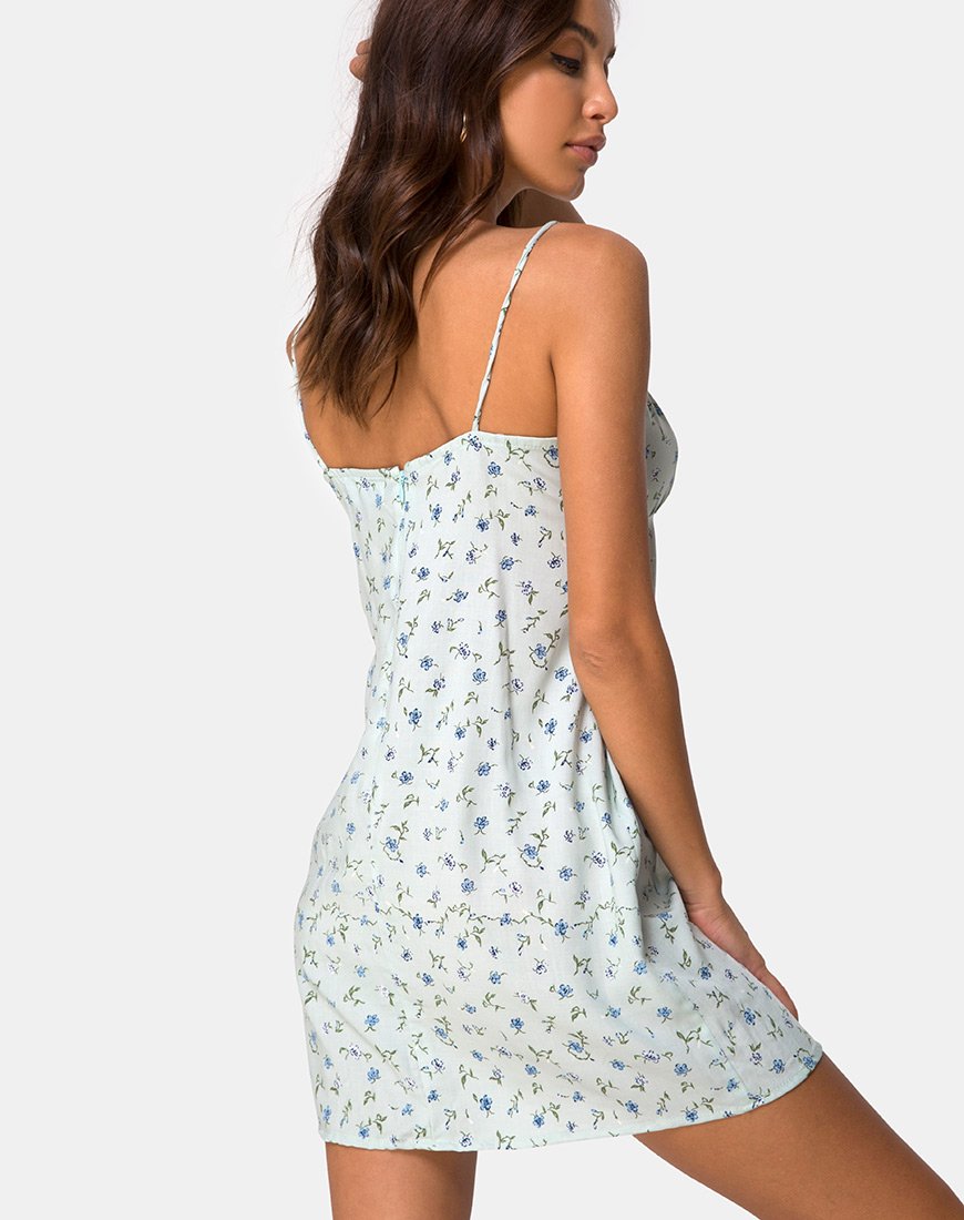 Image de la robe Kumala en vert pétale