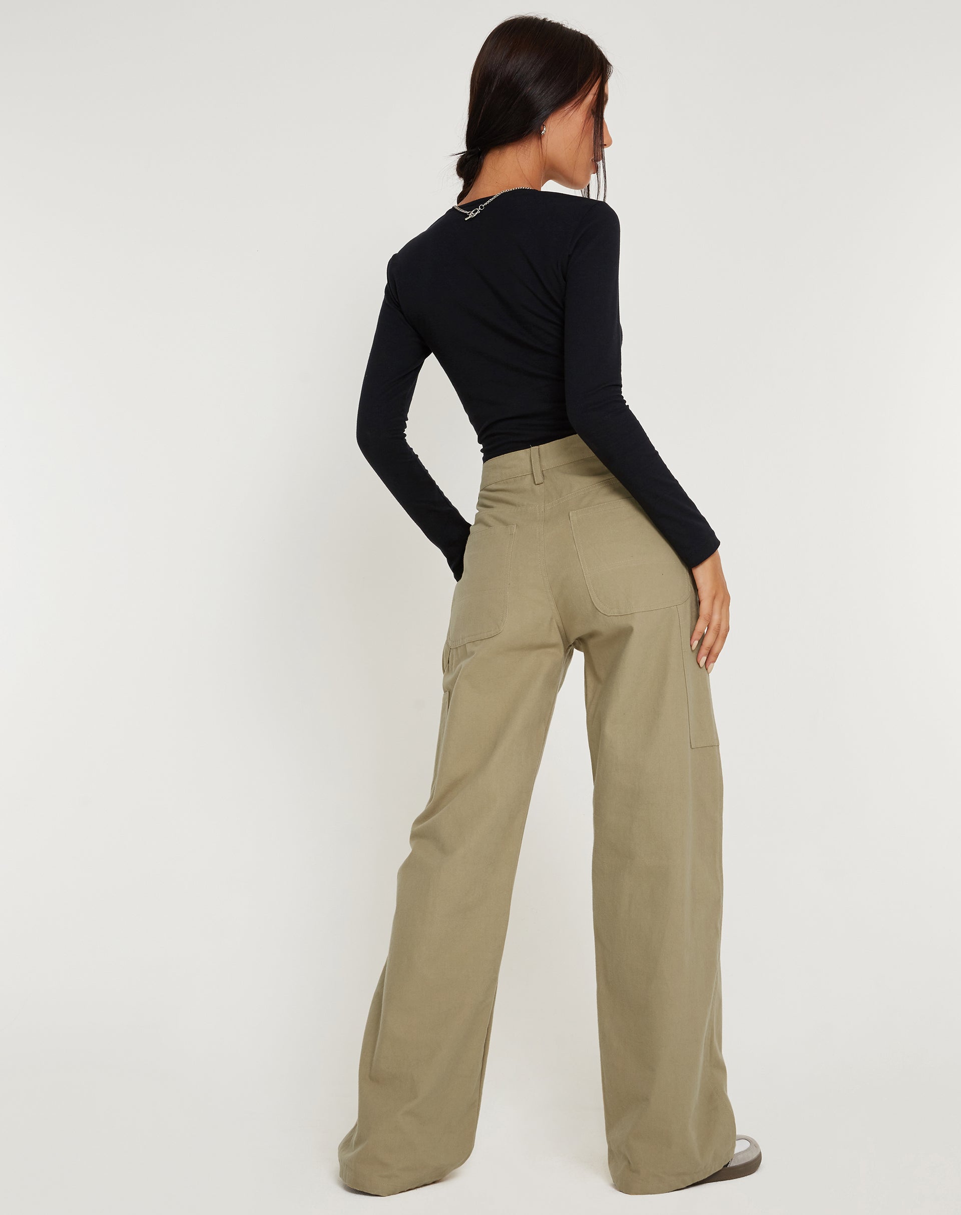 image de Kusnaedi Wide Leg Trouser in Stone