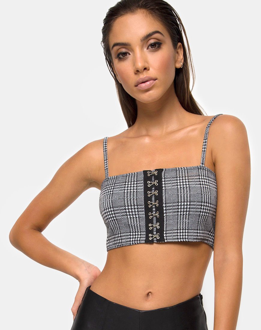 Image de Kyga Crop Top in Charles Check