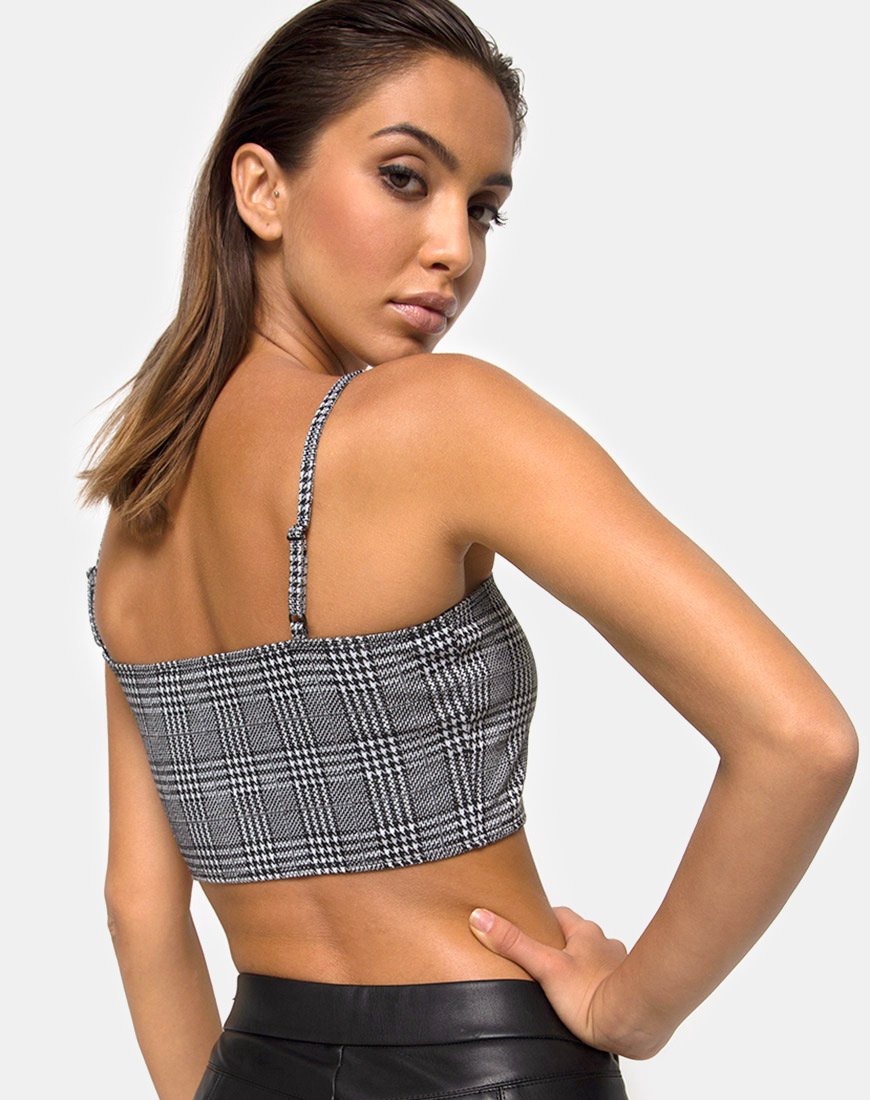 Image de Kyga Crop Top in Charles Check