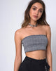 Image de Kylie Crop Top in Charles Check Grey