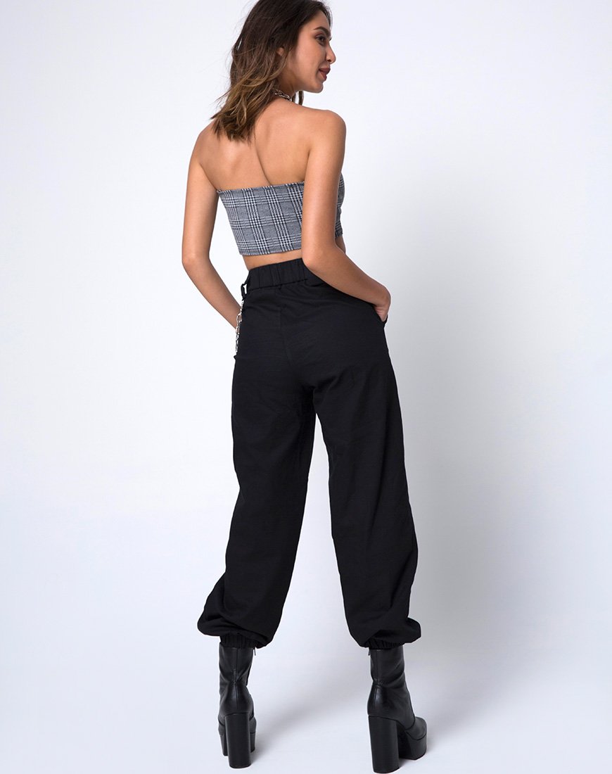 Image de Kylie Crop Top in Charles Check Grey