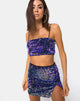 Image de Kylie Crop Top in Velvet Laser Pink