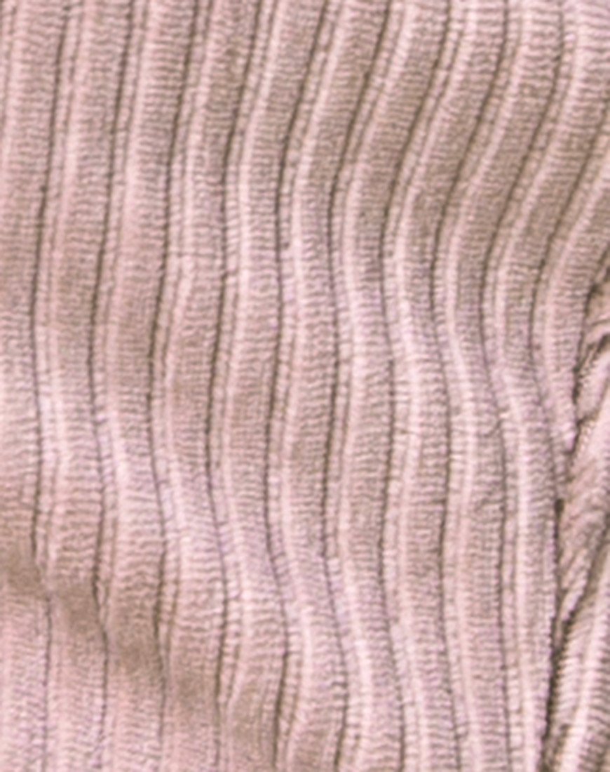 Image de Kylie Crop Top in Rib Taupe