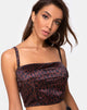 Image de Kyenette Crop Top in Coco Animal
