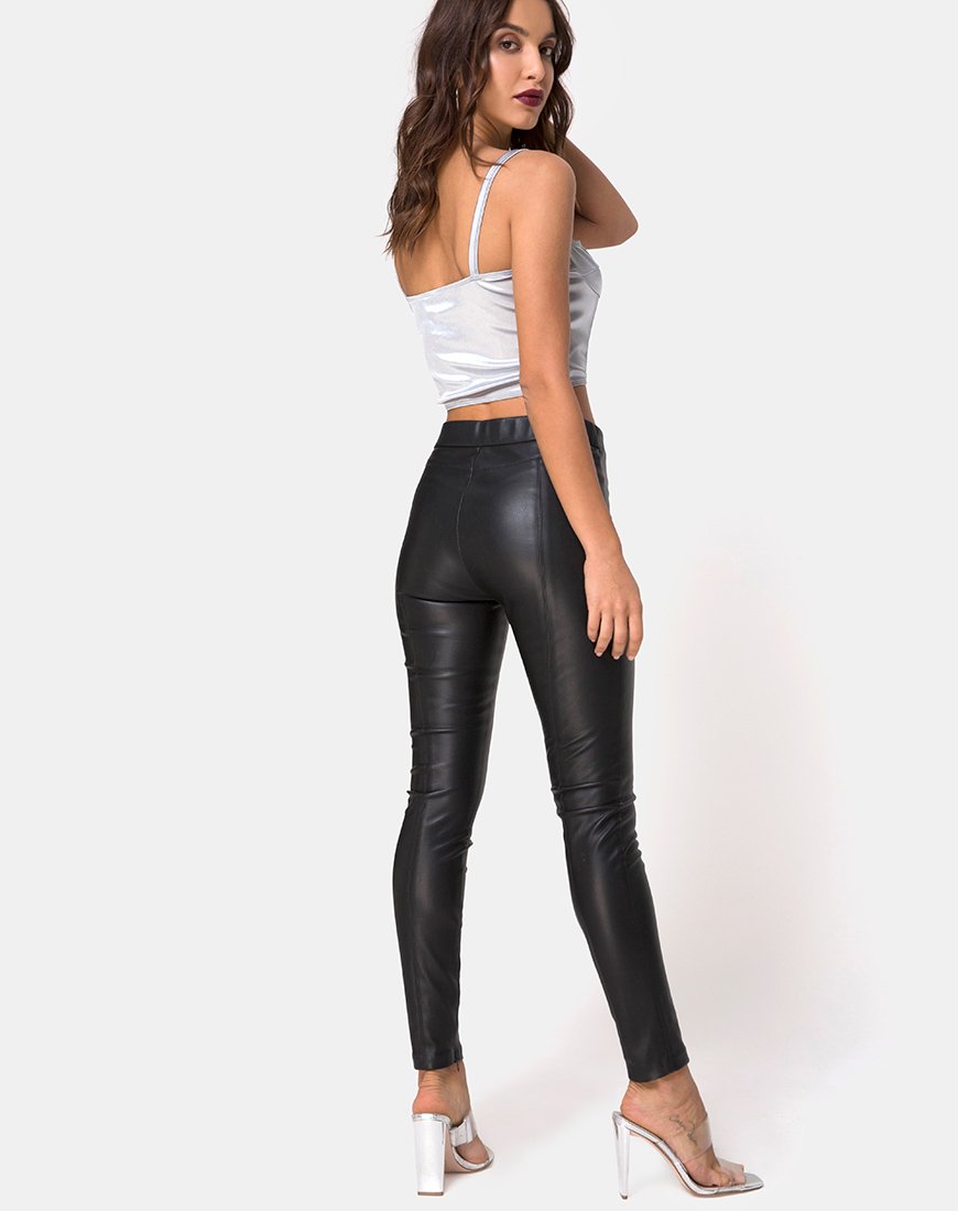 Image de Kynette Crop en Satin Ice Silver