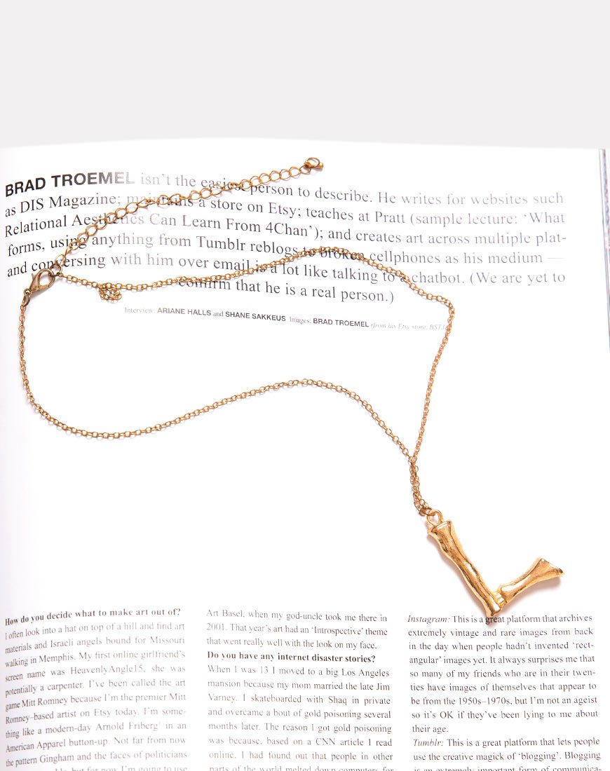Image de Collier en or Lettre L